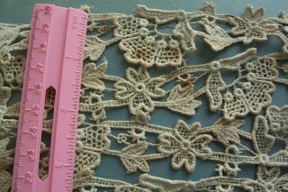 Vtg Antique Cotton Venise Applique Lace Trim Doll Millinery Sewing 