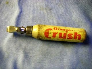 Vintage Orange Crush Beverage Bottle Opener Rare Advertising Sign General Store