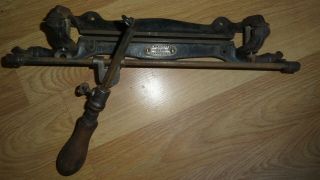 Rare Old A.  J.  Wilkinson & Co Hand Saw Vice & File Guide Work Bench Tool Boston
