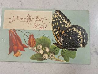 Vintage Happy Year Card Antique