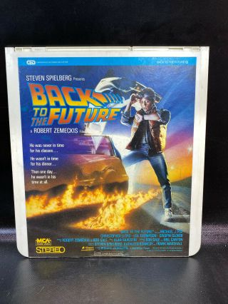 Rare Back To The Future Ced Video Disc Rca Selectavision Stereo Bttf