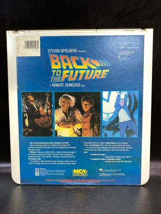 RARE Back to the Future CED Video Disc RCA SelectaVision STEREO BTTF 2