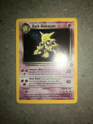 Pokemon TCG Cards Dark Alakazam 1/82 Team Rocket Holo Rare NM 2