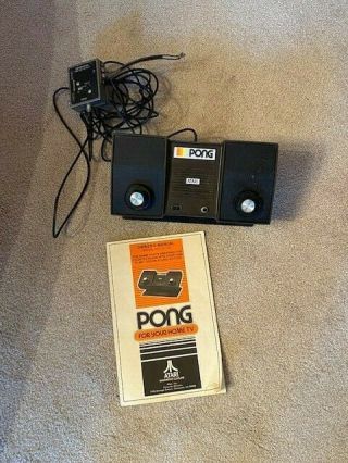 (vintage & Rare) Atari Pong C - 100 Game Console -