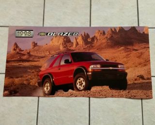 Vintage 1998 Chevy Blazer Chevrolet Dealer Point Of Sales Poster 17 " By " 34
