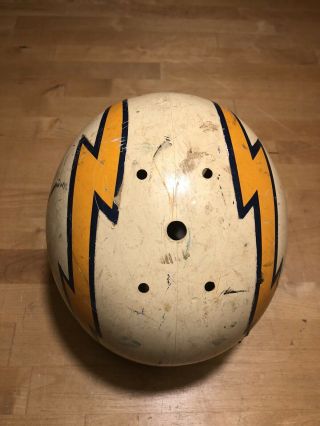 RARE VINTAGE EARLY SAN DIEGO CHARGERS HELMET BY RAWLINGS 3