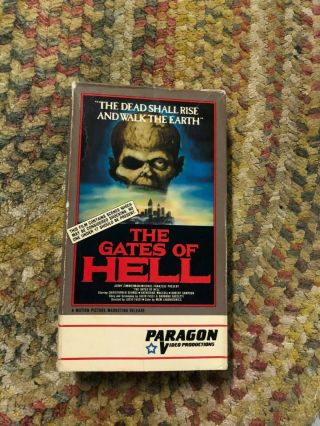 The Gates Of Hell Paragon Horror Slasher Sov Oop Rare Slip Big Box Htf Vhs