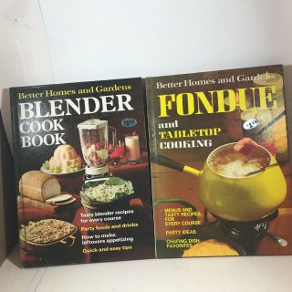 Vintage Cookbooks Better Homes And Gardens Blender And Fondue