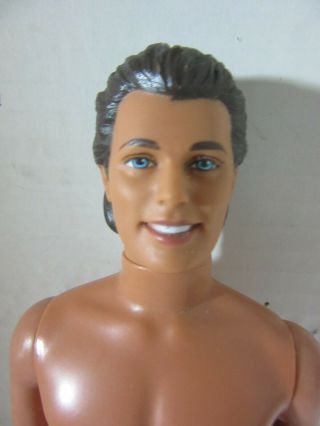 Vintage 1968 Mattel Ken Doll Blue Eyes Brown Molded Long Hair - Hh
