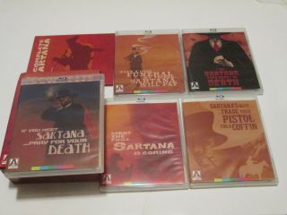 The Complete Sartana Blu - Ray Limited Edition Box Set Collectors Booklet Rare Oop