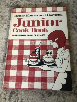 Vintage Junior Cookbook Better Homes & Gardens For Beginning Cooks 1972 B2