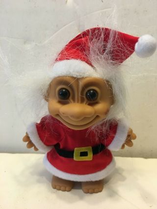 Vintage Russ Christmas Troll 5 " Santa