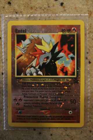Ultra rare HOLO typhlosion pokemon card with bonus promo entei card 2