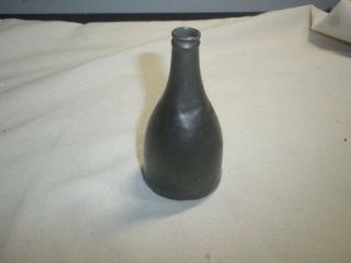 Antique Miniature Pewter Bottle/jug - 3 1/2 " Tall / Look