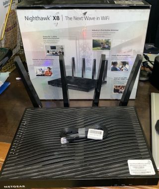 Netgear Ac5300 Nighthawk X8 Tri - Band Smart Wifi Router (r8500 - 100nas) Rare.
