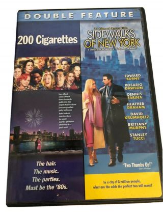 200 Cigarettes / Sidewalks Of York Dvd Rosario Dawson Edward Burns Rare Oop