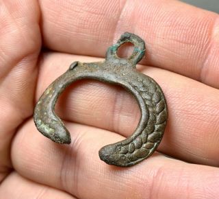 Ancient Amulet " Lunnitsa " 11 - 14 Century,  Authentic,  Found In The Ground.