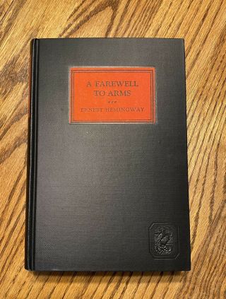" Farewell To Arms " By Hemingway.  Rare 1st Edition,  1929 November Print