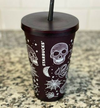 Starbucks Halloween 2019 Limited Edition Skull Tumbler Cup Witch Snake Rare