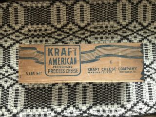 Primitive Antique Kraft American Cheese Box
