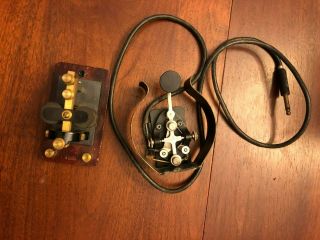 Rare Winslow Tele - Tronics J - 37 Morse Code Telegraph Key 66150,  Mystery Piece