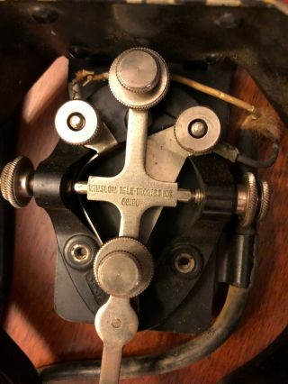 Rare Winslow Tele - tronics J - 37 Morse Code Telegraph Key 66150,  Mystery Piece 2