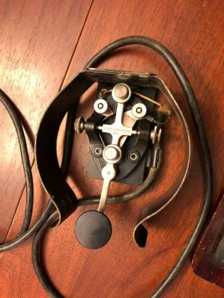 Rare Winslow Tele - tronics J - 37 Morse Code Telegraph Key 66150,  Mystery Piece 3