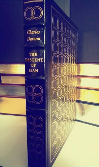 The Descent Of Man - Charles Darwin - Easton Press 1979 Rare Leatherbound