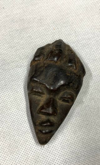 Antique African Art Wood Carved Mask