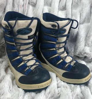 Nike Airwalk Snowboard Boots Rare 1999 Mens10 Womens 11 Blue White