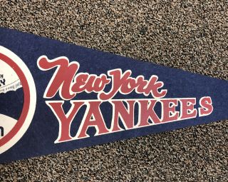 Rare Vintage York Yankees Felt Pennant 50th Anniversary 1923 - 1973 3