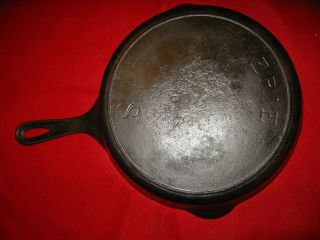 Rare Griswold Erie No Quote Mark No.  8 Cast Iron Skillet With Heat Ring 704 G