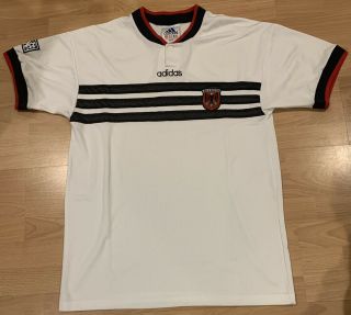 Rare 1996 1997 Adidas D.  C.  United Mls Away Jersey Shirt Size Large