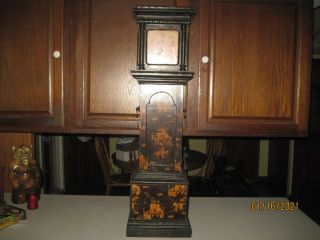 Rare Vintage Oriental Japanese Granddaughter Clock Floor Or Wall 40 Inc Hi