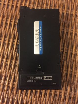 Vintage Lanier P - 134 Micro Cassettes Recorder W/ Leather Case; Rare 3