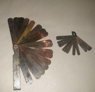 Antique Tools Metric Feeler Gauge - Two Gauges
