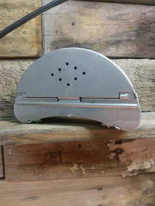 Vintage Fishing Metal Worm Bait Box With Belt Mounts