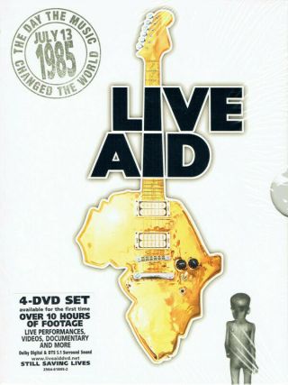 Live Aid - Rare 4 Dvd Set David Bowie U2 Tom Petty Cars Inxs