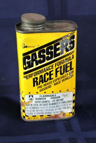 Rare Vintage Nitro Gassers Fuel Gas Can Tether Race Car Model Airplane See Pic 