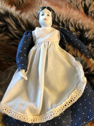 Small Porcelain Doll,  7 1/2 Inch