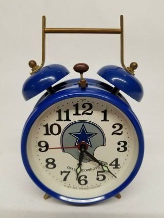 Very Rare Vintage Dallas Cowboys Wind Up Alarm Clock Semca Hamilton Watch Japan