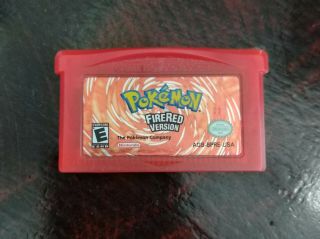 Authentic Pokemon Fire Red Version Gameboy Advance Rare 2001