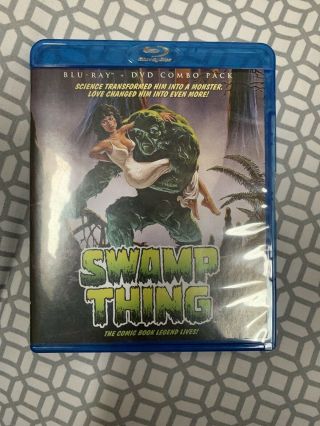 Swamp Thing (blu - Ray/dvd,  2013,  2 - Disc Set) Scream Factory Combo Pack Rare Dc