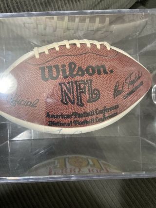 RARE Jerry Rice SF 49ers HOF Auto Signed Autograph TD Record Break Football Ball 3