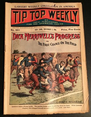 Tip Top Weekly 551 First Chance On The Field Nov.  3,  1906