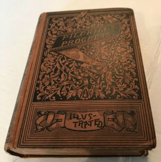Rare 1860’s Victorian Book “the Pilgrim’s Progress” By John Bunyan