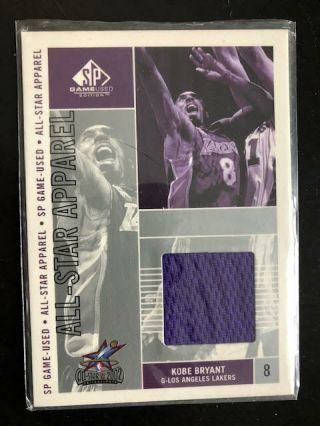 2002 - 03 Ud Sp Game - Kobe Bryant - All - Star Jersey Shorts Relic - Rare