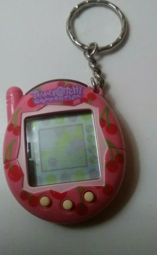 Vintage Tamagotchi Connection Pink With Cherries Rare Great