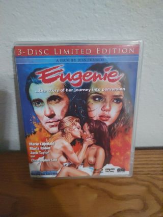 Eugenie (blu - Ray,  Dvd) Oop Rare 3 Disc Limited Edition.  Blue Underground.  Franco