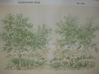 Dollhouse Miniatures Wallpaper Background Mural Tanglewood Trail (20 " X 13 ")